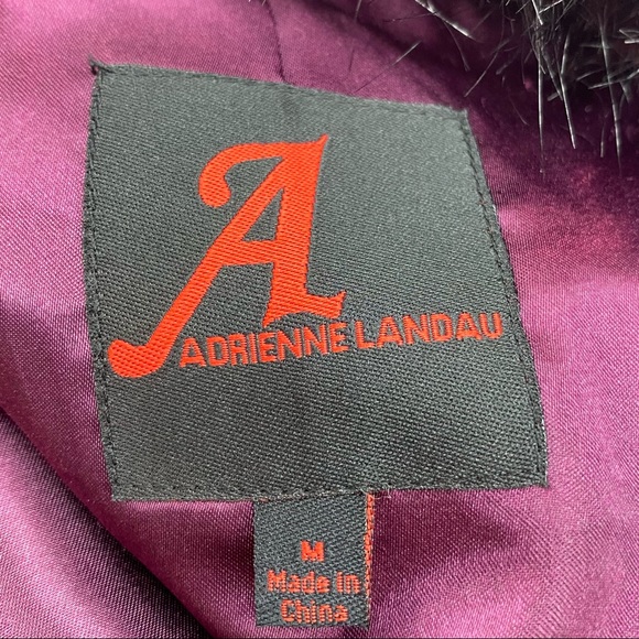 ADRIENNE LANDAU Faux Fur Vest in Purple - Picture 7 of 9